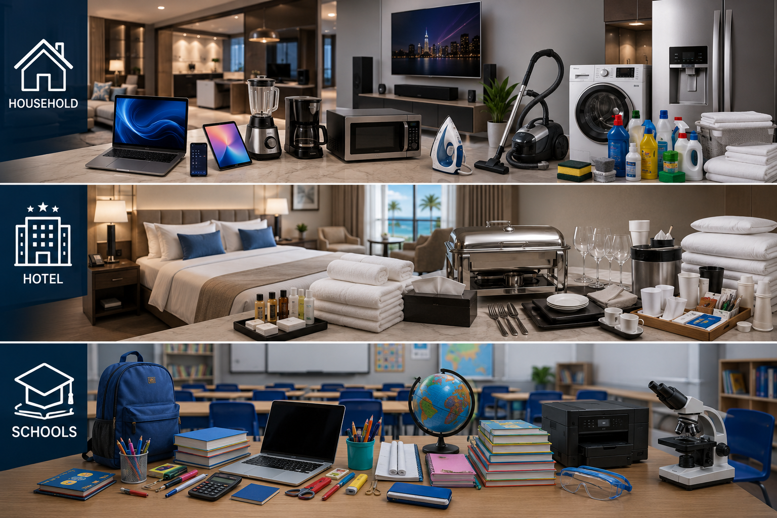 Hotel supplies and guestroom amenities